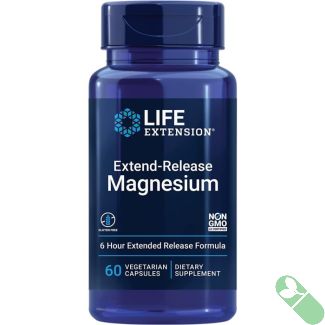 Life Extension Extend Release Magnesium 60 vegetarian Caps Bone Health