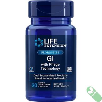 Life Extension FLORASSIST GI Phage Technology 30 Liquid Veggie Caps