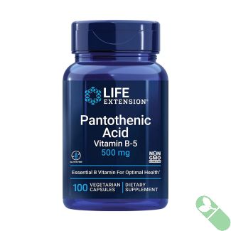 Bottle of Life Extension Pantothenic Acid B5 500mg