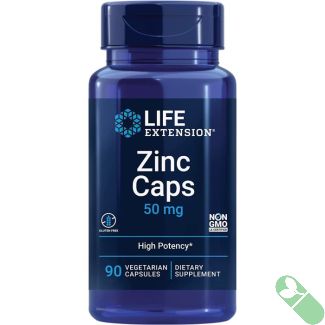 Life Extension Zinc Caps 50mg Immune Support 90 Veggie Caps