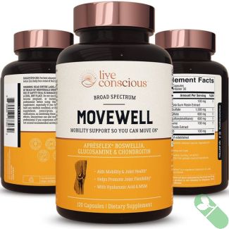 Live Conscious MoveWell Mobility Support 120 Caps Dietary Supplement
