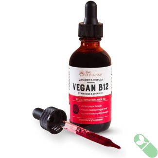 Live Conscious Vegan B12 Dietary Supplement 60ml Liquid Drops