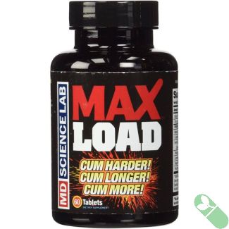 "Front label of Max Load male sexual enhancement showing brand and product name"

