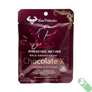 Men Potentia Chocolate X, a male libido booster chocolate with Ashwagandha and Maca Root for enhanced performance and stamina.