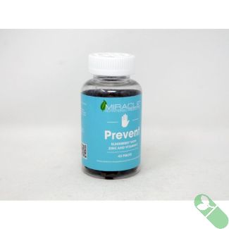 Miracle Prevent Elderberry Zinc Vitamin C 45 Gummies Bottle