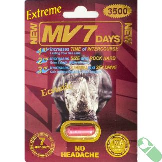 Mv 7 Days 3500mg Extreme Male Sexual Enhancement Red Pill