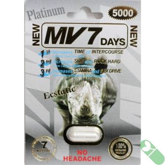Mv 7 Days Platinum 5000mg Male Sexual Enhancement Pill