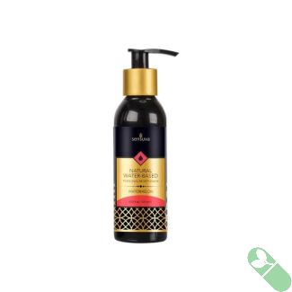 "Watermelon scented water-based personal moisturizer bottle by Sensuva"

