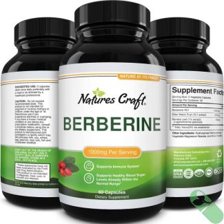 Nature's Craft Berberine Supports Immune System 60 Caps Supplement