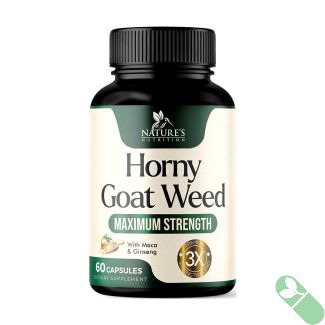 Boost your health and vitality with Nature's Nutrition Horny Goat Weed, a natural blend for energy and stamina.
