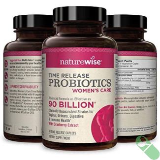 NatureWise Time Release Probiotics Women Care 90 Billion 40 Capsules