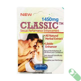 Natural Classic 1450mg capsule for male sexual enhancement and libido boosting