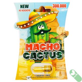 New Macho Cactus 300000 Male Sexual Enhancement Gold Pill