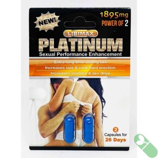New Platinum 1895mg 26 Days Male Enhancement 2 Blue Pills