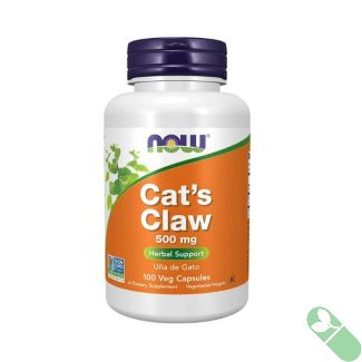 NOW Cat's Claw 500mg Herbal Support Supplement 100 Veggie Caps
