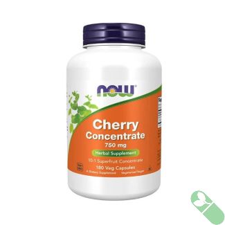 NOW Cherry Concentrate 750mg 180 Veggie Caps Herbal Supplement