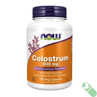 now-colostrum-500mg-front – Front label of NOW Colostrum 500 mg 120 Veg Capsules

