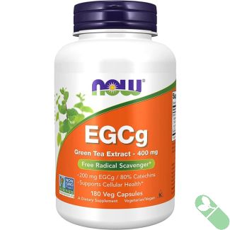 NOW EGCg Green Tea Extract 400mg Free Radical Scavenger 180 Veg Caps