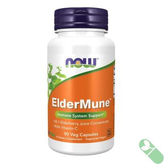 now-eldermune-immune-support-front – Front label of NOW ElderMune Immune System Support 90 Veg Capsules

