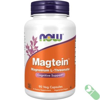 NOW Magtein Magnesium L Threonate Cognitive Support 90 Veggie Caps