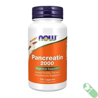 NOW Pancreatin 2000 Digestive Support Supplement