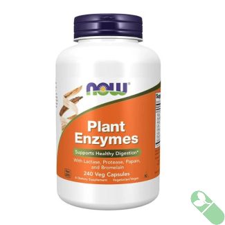 NOW Plant Enzymes 240 Veggie Caps Support Digestive