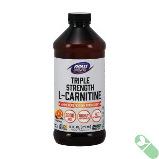 NOW Sports 3000mg Triple Strength L-Carnitine Citrus Liquid