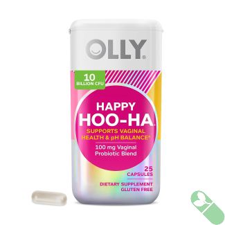 OLLY Probiotic Capsules for Women's Vaginal Health and pH Balance