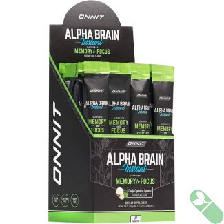 Onnit Alpha Brain Instant Memory Focus Support 30 Flavored Packets