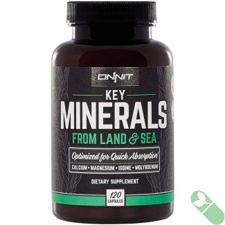Onnit Key Minerals Calcium Magnesium Iodine Molybdenum 120 Caps