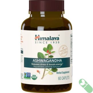 Organic Ashwagandha Herbal Energy Booster Himalaya 60 Caplets