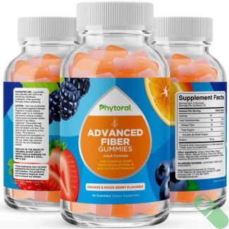 Phytoral Advanced Fiber 60 Gummies Prebiotic Adult Formula