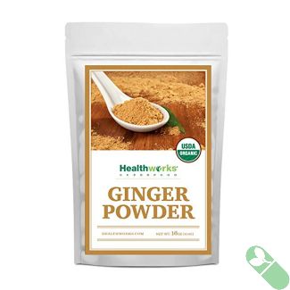 Pure Organic Ginger Powder by Healthworks for Healthy Cooking
