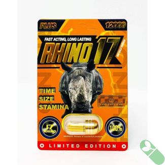 Rhino 17 Plus 12000 Gold Pill Male Enhancement