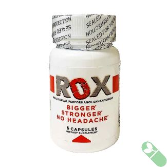 ROX Bigger Stronger No Headache Men Enhancer 6-Caps