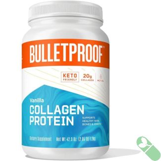 Bulletproof Keto Friendly Collagen Protein Powder 42.3 oz vanilla flavor in labeled container