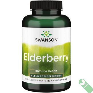 Swanson Elderberry Immune Health Support Supplement 120 Veggie Caps