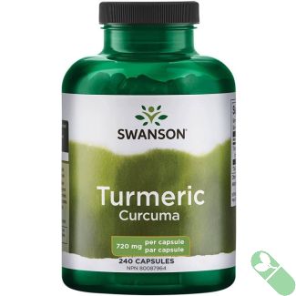 Swanson Turmeric Curcuma Antioxidant Supplement 240 Caps