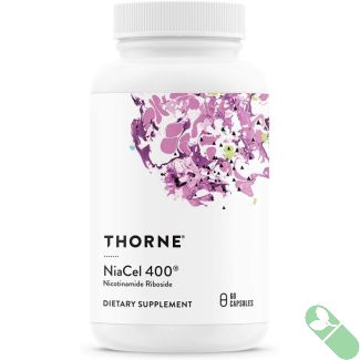 Thorne NiaCel 400 Nicotinamide Riboside 60 Caps Brain Support