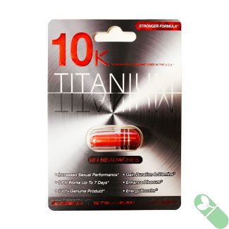 Powerful Titanium 10k male enhancement capsule for improved sexual performance and increased energy levels