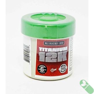 Titanium 12K male enhancement energy bottle with 6 pills – calvitamin