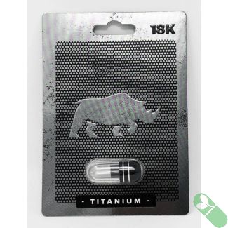 "Herbal supplement facts for Titanium 18K male enhancement pill"

