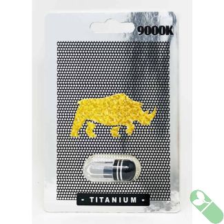 Titanium 9000k Male Sexual Enhancement Black Silver Pill