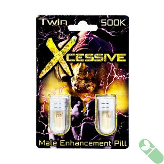 Twin XCESSIVE Men Enhancer Pill 7 Days No Headache
