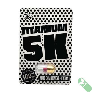 Titanium 5K male enhancement pill for ultra energy and performance boost, 15000mg formula