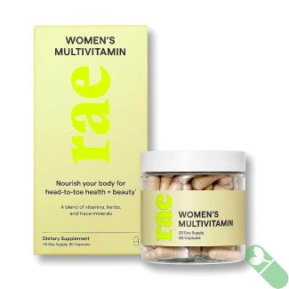 Vegan multivitamin blend specially formulated for women's health with essential vitamins and minerals