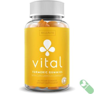 WellPath Vital Turmeric Curcumin C3 Complex 60 Vegan Gummies