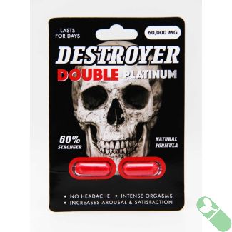 Destroyer Double Platinum Male Enhancement Capsules – Energy & Stamina Support