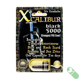 Xcalibur Black 5000 Performance Enhancer Pill for men seeking robust sexual health, stamina, and rock-hard endurance with natural ingredients.