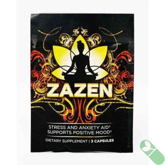 Zazen Stress and Anxiety Aid Dietary Supplement 3 Caps Pack